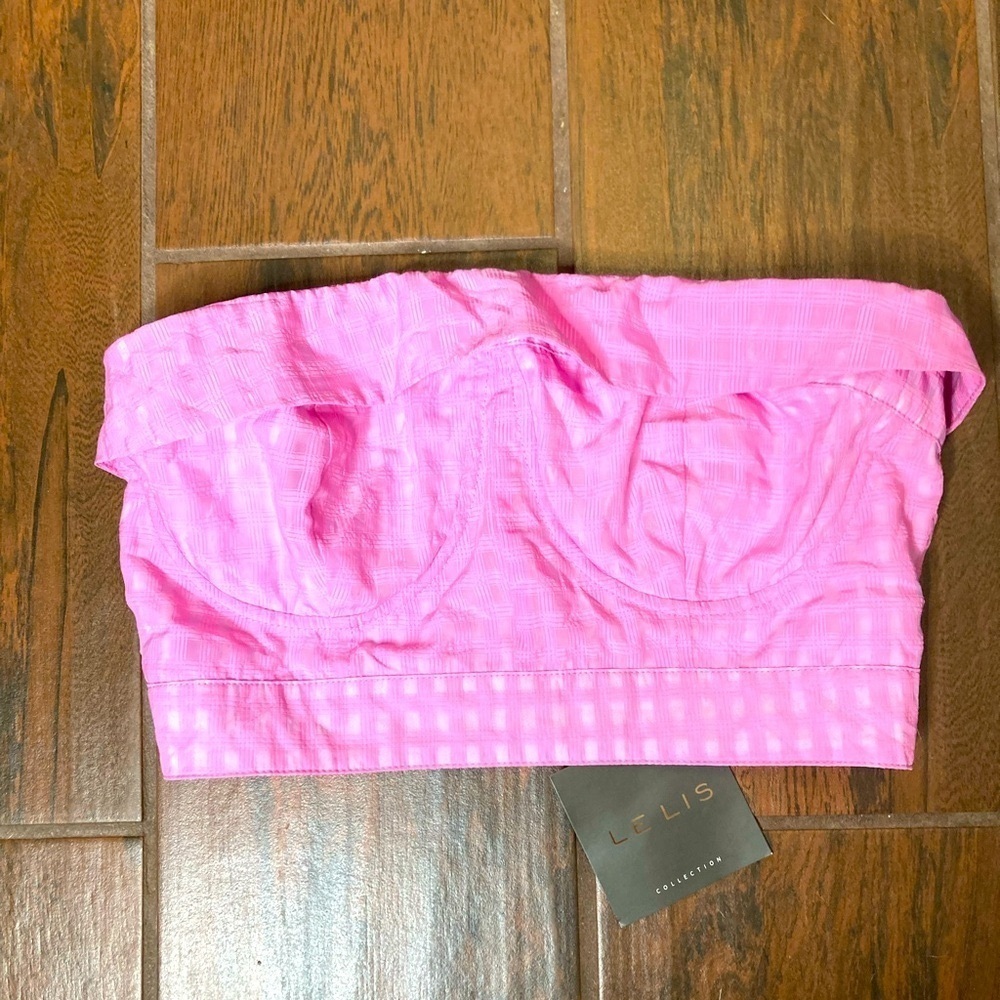 LeLis Collection Pink Tube Top Strapless - Picture 2 of 5